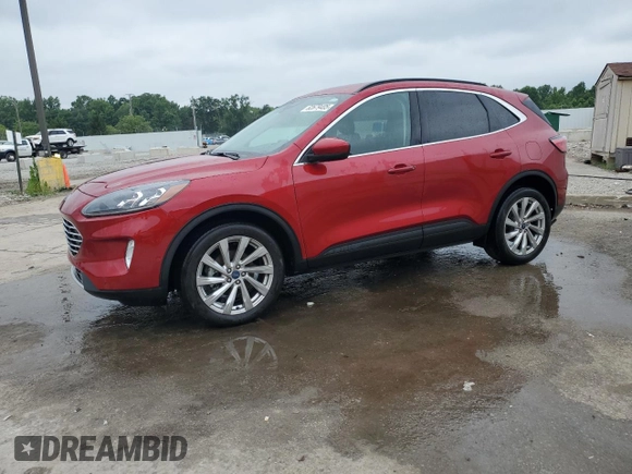 2022 Ford Escape Titanium with VIN 1FMCU9J96NUA09820, listed as a Copart auction lot 62679405 with 37,911 mi miles and Salvage title. Bid and sale history available at DreamBid. Image 1.
