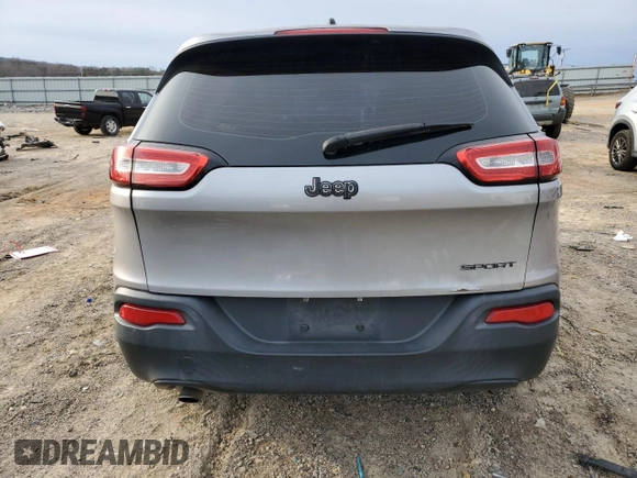 2014 Jeep Cherokee Sport with VIN 1C4PJLAB1EW123520, listed as a Copart auction lot 47265765 with 158,934 mi miles and Salvage Title. Bid and sale history available at DreamBid. Image 6.