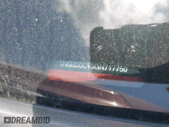 2016 Nissan Frontier S с VIN 1N6BD0CT3GN717750, выставлен на аукционе Copart как лот 56025745 с пробегом 81 696 миль миль и Списание • Salvage title. История ставок и продаж доступна на DreamBid. Изображение 12.