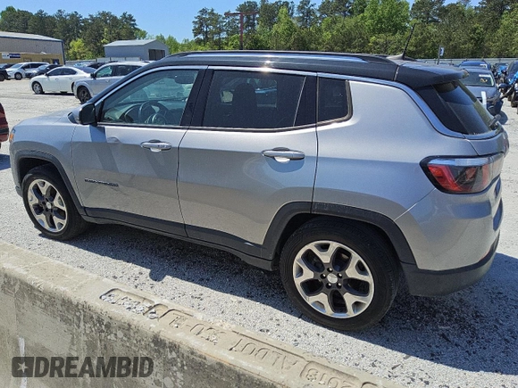 2020 Jeep Compass Limited with VIN 3C4NJCCB4LT211159, listed as a Copart auction lot 50300855 with 106,741 mi miles and Clean Title. Bid and sale history available at DreamBid. Image 2.