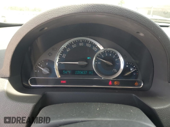 2009 Chevrolet HHR 2LT with VIN 3GNCA53V89S633681, listed as a Copart auction lot 53168235 with 220,637 mi miles and Salvage Title. Bid and sale history available at DreamBid. Image 9.