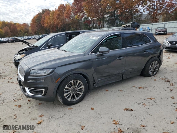 2019 Lincoln Nautilus Select with VIN 2LMPJ8K97KBL66030, listed as a Copart auction lot 76041134 with NaN miles and Salvage Title. Bid and sale history available at carsss.com. Image 1.