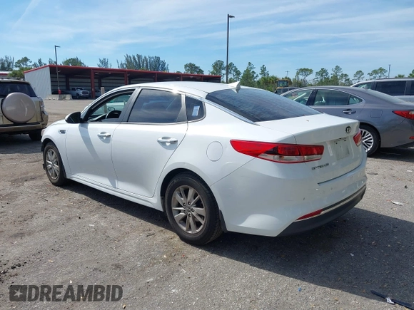 2018 Kia Optima S with VIN 5XXGT4L34JG196074, listed as a IAAI auction lot 41335248 with 88,325 mi miles. Bid and sale history available at carsss.com. Image 3.