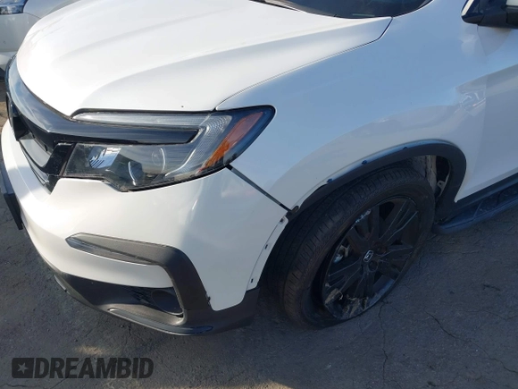2022 Honda Pilot Special Edition with VIN 5FNYF5H20NB034677, listed as a IAAI auction lot 41372317 with 28,708 mi miles and . Bid and sale history available at carsss.com. Image 6.