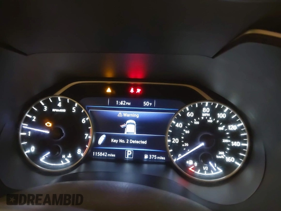 2016 Nissan Maxima SV with VIN 1N4AA6AP4GC418589, listed as a IAAI auction lot 41840085 with 115,842 mi miles and . Bid and sale history available at DreamBid. Image 7.