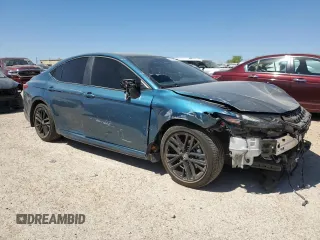 2025 Toyota Camry LE with VIN 4T1DAACKXSU060098, listed as a Copart auction lot 49723885 with 6,934 mi miles and Salvage Title. Bid and sale history available at carsss.com. Image 4.