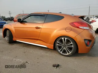 2016 Hyundai Veloster Turbo with VIN KMHTC6AEXGU262656, listed as a Copart auction lot 64466964 with 111,545 mi miles and Salvage Title. Bid and sale history available at carsss.com. Image 2.