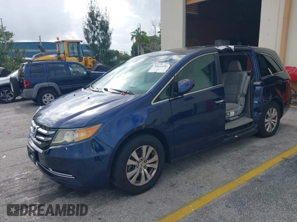 2016 Honda Odyssey EX-L with VIN 5FNRL5H60GB064815, listed as a IAAI auction lot 38644382 with 84,499 mi miles. Bid and sale history available at carsss.com. Image 2.