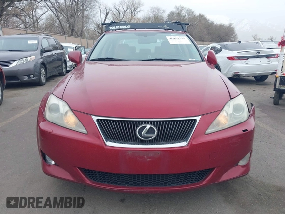 2008 Lexus IS 250 with VIN JTHCK262285020968, listed as a IAAI auction lot 41913121 with 125,435 mi miles. Bid and sale history available at carsss.com. Image 12.