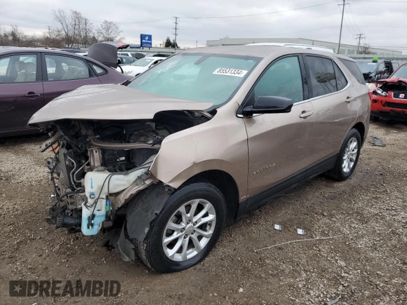 2018 Chevrolet Equinox LT with VIN 2GNAXSEV8J6234418, listed as a Copart auction lot 85531334 with 98,279 mi miles and Salvage Title. Bid and sale history available at carsss.com. Image 1.