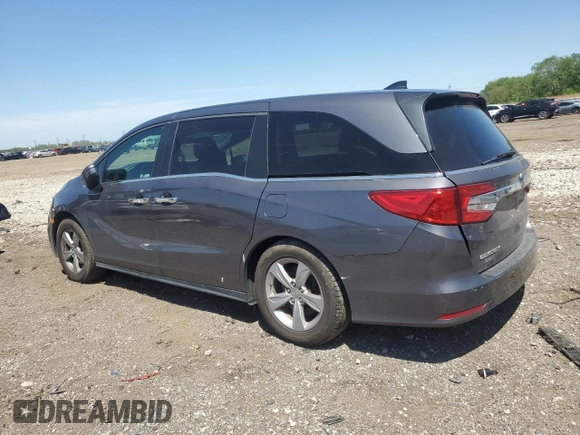 2019 Honda Odyssey EX with VIN 5FNRL6H50KB040732, listed as a Copart auction lot 57309715 with 109,399 mi miles and Salvage title. Bid and sale history available at DreamBid. Image 2.