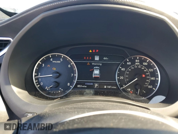 2025 Infiniti QX55 Sensory with VIN 3PCAJ5LR8SF106435, listed as a Copart auction lot 49073815 with 853 mi miles and Salvage Title. Bid and sale history available at DreamBid. Image 9.