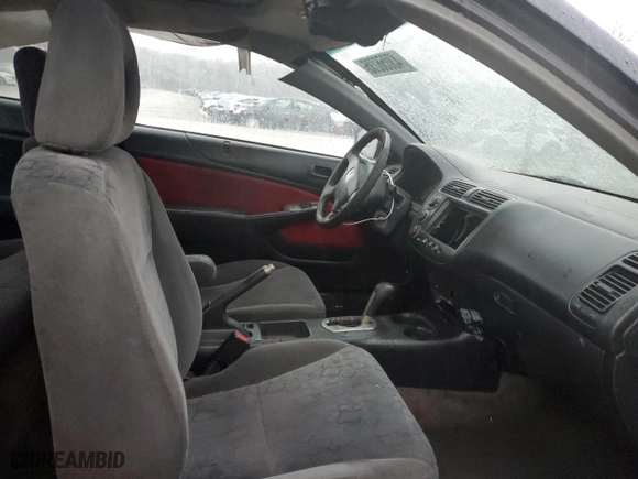 2001 Honda Civic EX with VIN 1HGEM22981L074169, listed as a Copart auction lot 43056235 with 203,508 mi miles and Salvage Title. Bid and sale history available at carsss.com. Image 10.