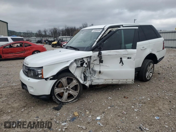 2012 Land Rover Range Rover Sport SC with VIN SALSH2E45CA726713, listed as a Copart auction lot 83994934 with 84,010 mi miles and Salvage Title. Bid and sale history available at carsss.com. Image 1.