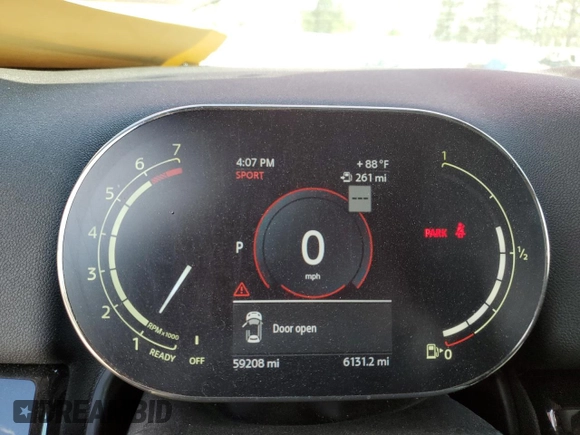 2023 MINI Countryman Cooper S with VIN WMZ83BR01P3P85128, listed as a Copart auction lot 60644995 with 59,208 mi miles and Salvage title. Bid and sale history available at DreamBid. Image 9.