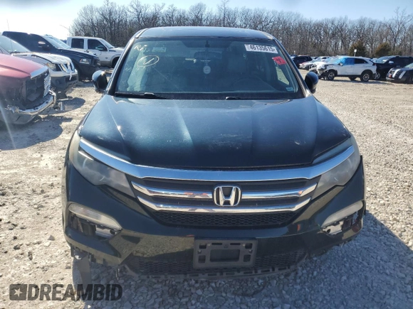 2017 Honda Pilot EX-L with VIN 5FNYF6H56HB008475, listed as a Copart auction lot 46135615 with 163,217 mi miles and Salvage Title. Bid and sale history available at DreamBid. Image 5.