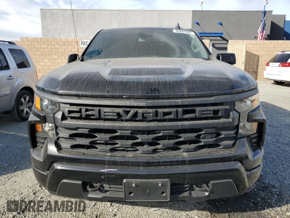 2022 Chevrolet Silverado 1500 Custom with VIN 3GCPABEKXNG501062, listed as a Copart auction lot 86687894 with 37,879 mi miles and Salvage Title. Bid and sale history available at DreamBid. Image 5.