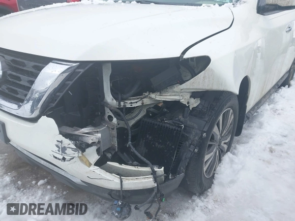 2017 Nissan Pathfinder S with VIN 5N1DR2MN3HC609338, listed as a IAAI auction lot 41366023 with 107,790 mi miles and . Bid and sale history available at DreamBid. Image 6.
