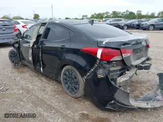 2012 Hyundai Elantra GLS with VIN KMHDH4AE6CU334263, listed as a IAAI auction lot 40390061 with 1 mi miles. Bid and sale history available at carsss.com. Image 3.