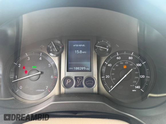 2015 Lexus GX 460 with VIN JTJBM7FX5F5092340, listed as a Copart auction lot 60347755 with 188,289 mi miles and Clean title. Bid and sale history available at DreamBid. Image 8.