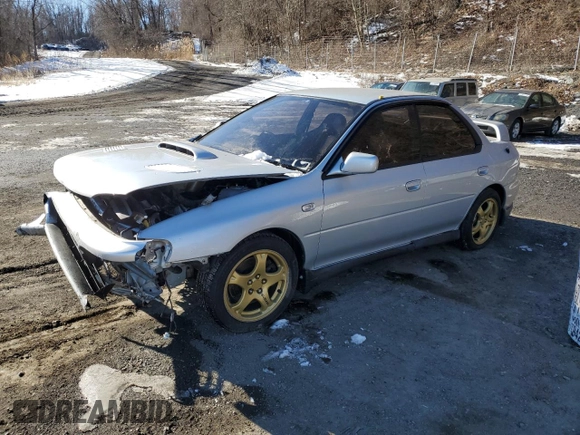 1995 Subaru Impreza with VIN GC8028204, listed as a Copart auction lot 41823865 with 123,670 mi miles and Salvage title. Bid and sale history available at DreamBid. Image 1.