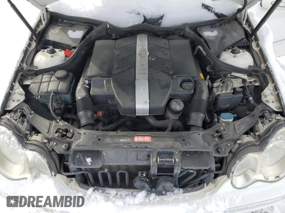 2005 Mercedes-Benz C 240 with VIN WDBRF81J45F634085, listed as a Copart auction lot 46106315 with 155,017 mi miles and Salvage Title. Bid and sale history available at DreamBid. Image 11.