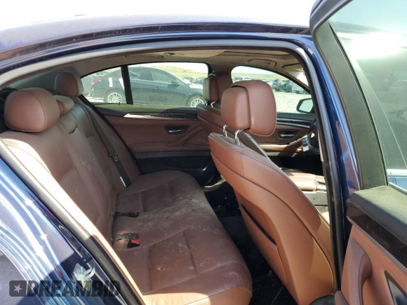 2013 BMW 5 Series 535i xDrive with VIN WBAFU7C52DDU76017, listed as a Copart auction lot 57461795 with 160,417 mi miles and Salvage title. Bid and sale history available at DreamBid. Image 10.