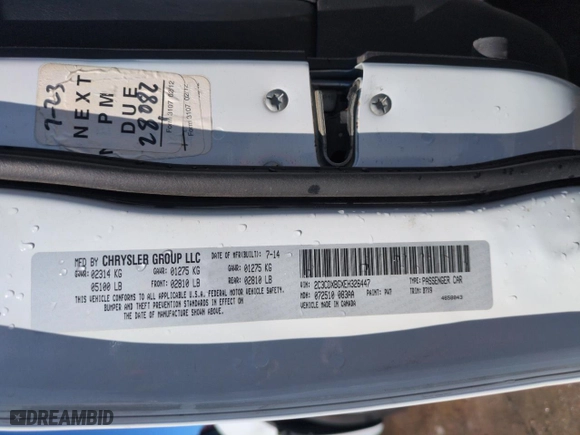 2014 Dodge Charger SE with VIN 2C3CDXBGXEH326447, listed as a Copart auction lot 50826525 with 142,747 mi miles and Salvage Title. Bid and sale history available at carsss.com. Image 12.