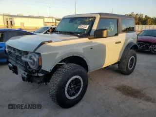 2023 Ford Bronco with VIN 1FMDE5CH2PLA83632, listed as a Copart auction lot 73274023 with 16,260 mi miles. Bid and sale history available at carsss.com. Image 1.
