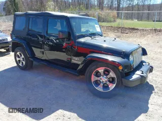 2017 Jeep Wrangler Unlimited Sahara with VIN 1C4BJWEG4HL605843, listed as a IAAI auction lot 41883085 with 93,752 mi miles. Bid and sale history available at carsss.com. Image 1.