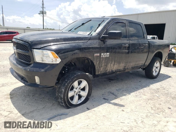 2017 Ram 1500 Express with VIN 3C6RR7KT2HG710237, listed as a Copart auction lot 61176305 with 89,966 mi miles and Salvage title. Bid and sale history available at DreamBid. Image 1.