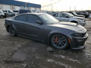 2019 Dodge Charger Scat Pack z VIN 2C3CDXGJ1KH665114, wystawiony jako Copart lot #44388835 z przebiegiem 44 129 mil mil oraz Czysty tytuł • Clean title. Historia ofert i sprzedaży dostępna na DreamBid. Obrazek 4.