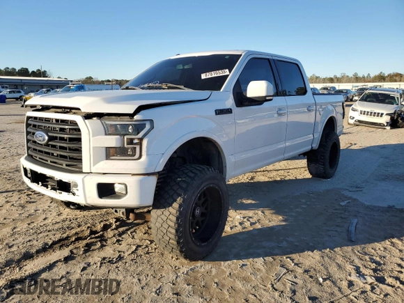 2015 Ford F-150 XLT with VIN 1FTEW1EP9FFC91698, listed as a Copart auction lot 87816535 with 127,459 mi miles and Salvage Title. Bid and sale history available at DreamBid. Image 1.