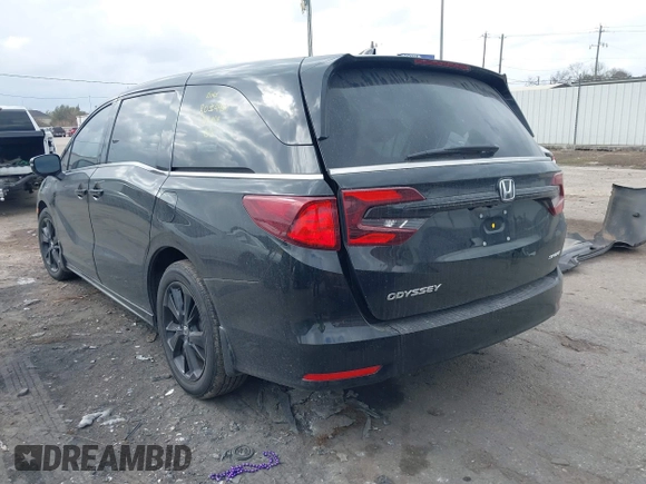 2024 Honda Odyssey Sport with VIN 5FNRL6H75RB056176, listed as a IAAI auction lot 41701547 with 10,660 mi miles and . Bid and sale history available at DreamBid. Image 3.