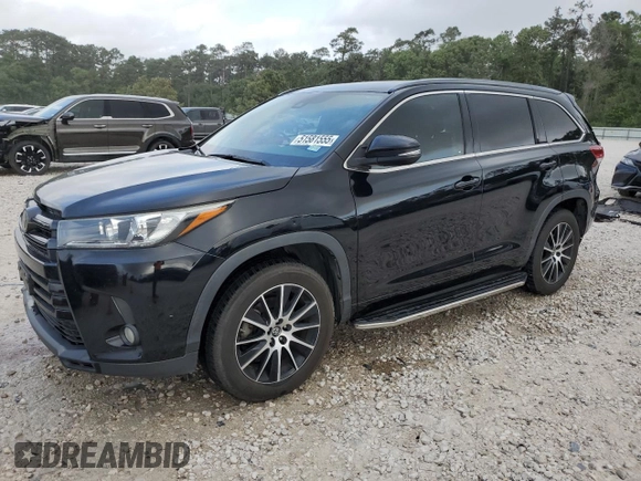 2017 Toyota Highlander XLE with VIN 5TDKZRFH5HS198499, listed as a Copart auction lot 51581555 with 109,239 mi miles and Clean title. Bid and sale history available at DreamBid. Image 1.