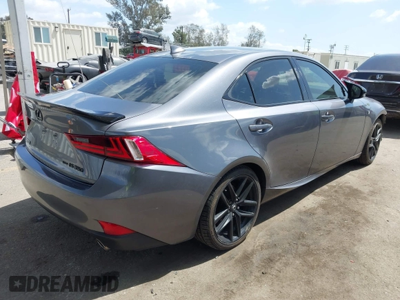 2015 Lexus IS 350 with VIN JTHCE1D28F5006381, listed as a IAAI auction lot 41953698 with 127,688 mi miles and . Bid and sale history available at DreamBid. Image 4.
