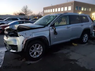 2021 Jeep Grand Cherokee L Limited with VIN 1C4RJKBG8M8111655, listed as a Copart auction lot 85345404 with 0 mi miles and Salvage Title. Bid and sale history available at carsss.com. Image 1.