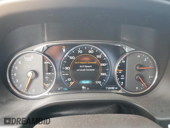 2017 GMC Acadia Denali with VIN 1GKKNXLS2HZ308427, listed as a Copart auction lot 59500735 with 112,432 mi miles and Salvage title. Bid and sale history available at DreamBid. Image 9.