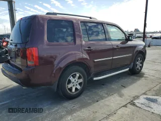 2010 Honda Pilot Touring with VIN 5FNYF3H85AB016713, listed as a Copart auction lot 47478055 with 97,275 mi miles and Salvage Title. Bid and sale history available at DreamBid. Image 3.