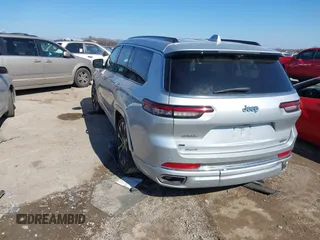 2021 Jeep Grand Cherokee Overland with VIN 1C4RJKDG4M8129163, listed as a IAAI auction lot 41475917 with 32,189 mi miles and . Bid and sale history available at DreamBid. Image 3.