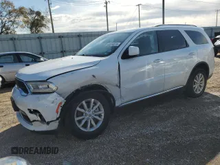2022 Dodge Durango SXT with VIN 1C4RDJAG0NC227644, listed as a Copart auction lot 83554074 with 42,435 mi miles and Salvage Title. Bid and sale history available at DreamBid. Image 1.