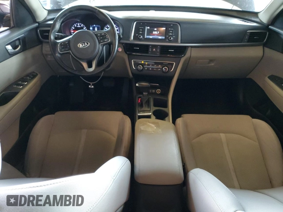 2016 Kia Optima LX Turbo with VIN 5XXGT4L11GG036452, listed as a Copart auction lot 50985605 with 106,581 mi miles and Clean Title. Bid and sale history available at carsss.com. Image 8.