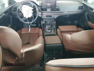 2024 Audi Q5 S line Premium Plus with VIN WA1EAAFY4R2023038, listed as a Copart auction lot 50983625 with 25,634 mi miles and Salvage title. Bid and sale history available at DreamBid. Image 8.