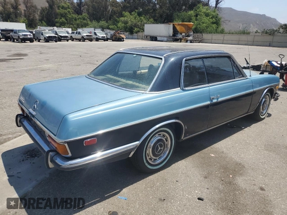 1973 Mercedes-Benz C z VIN 11407312001252, wystawiony jako Copart lot #64878085 z przebiegiem 75 146 mil mil oraz Czysty tytuł • Clean title. Historia ofert i sprzedaży dostępna na DreamBid. Obrazek 3.