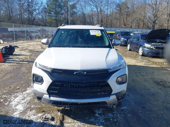 2021 Chevrolet TrailBlazer LT with VIN KL79MPSL4MB155931, listed as a IAAI auction lot 41366784 with 80,502 mi miles. Bid and sale history available at carsss.com. Image 12.