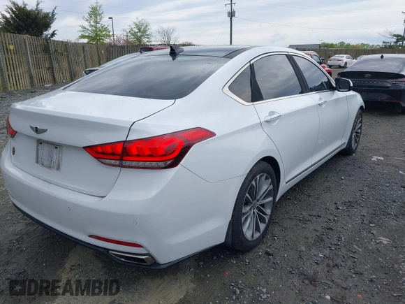 2015 Hyundai Genesis 3.8L with VIN KMHGN4JEXFU078879, listed as a IAAI auction lot 42023183 with 178,075 mi miles. Bid and sale history available at carsss.com. Image 4.