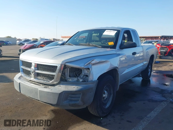 2008 Dodge Dakota ST with VIN 1D7HE22KX8S626188, listed as a IAAI auction lot 41454772 with 215,297 mi miles and . Bid and sale history available at carsss.com. Image 6.