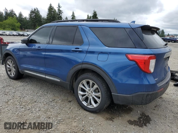 2020 Ford Explorer XLT z VIN 1FMSK8DH0LGA63799, wystawiony jako Copart lot #59457225 z przebiegiem 114 160 mil mil oraz Szkoda całkowita • Salvage title. Historia ofert i sprzedaży dostępna na DreamBid. Obrazek 2.