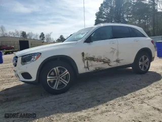 2019 Mercedes-Benz GLC with VIN WDC0G4KB1KV145212, listed as a Copart auction lot 49686965 with 53,538 mi miles and Salvage Title. Bid and sale history available at carsss.com. Image 1.