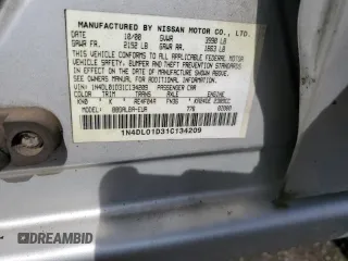 2001 Nissan Altima GXE with VIN 1N4DL01D31C134209, listed as a Copart auction lot 50447905 with 184,289 mi miles and Clean Title. Bid and sale history available at carsss.com. Image 13.
